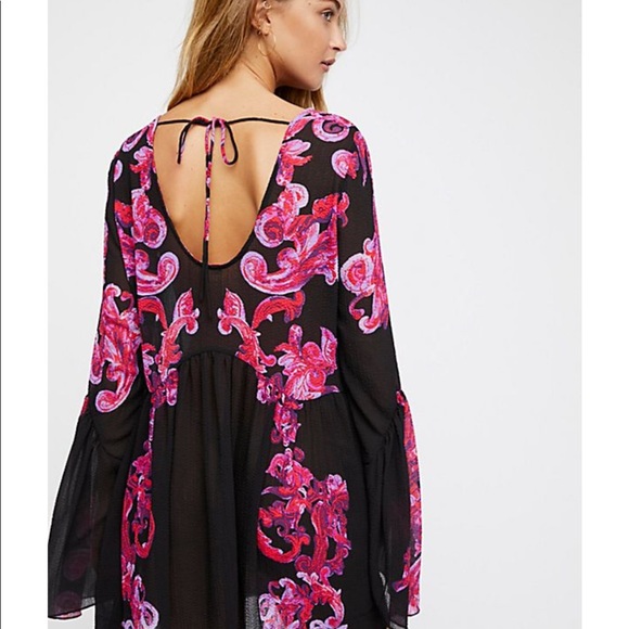 Free People Symphony Printed Slip Dress - Picture 4 of 8